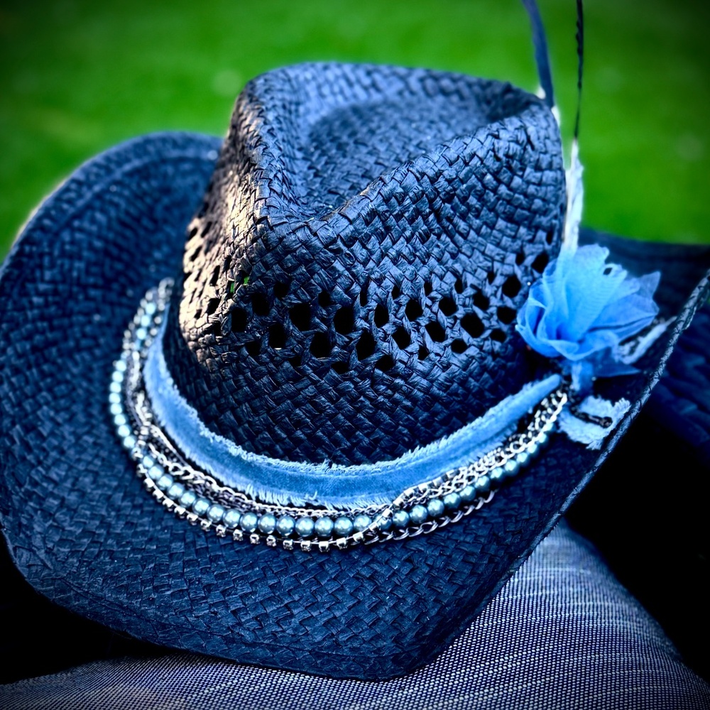 Cowboy Straw Hat View 2